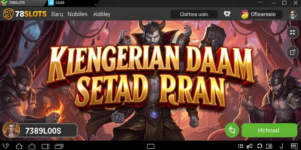 Tangkapan layar menampilkan gameplay menegangkan dari 738SLOTS dengan monster menyeramkan.