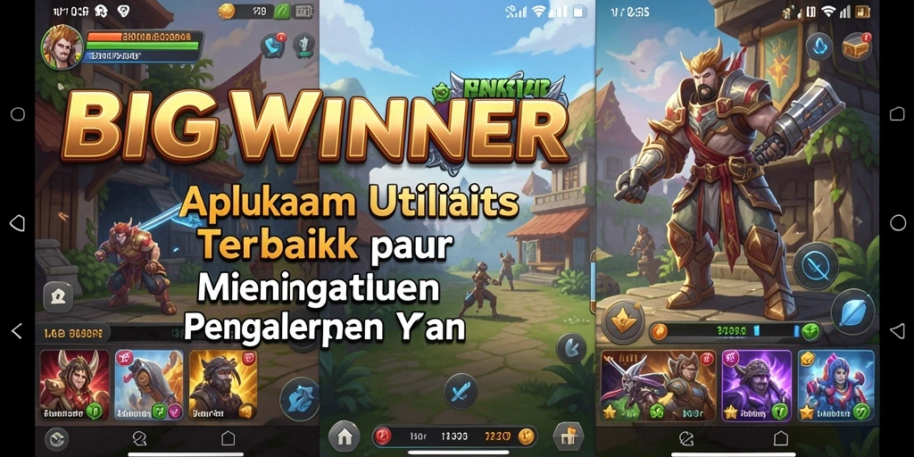 Tampilan antarmuka aplikasi BIGWINNER yang ramah pengguna dan fungsional.