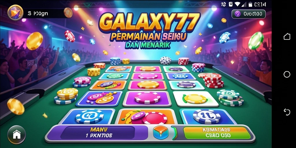 Tampilan gameplay GALAXY77 yang menarik dan interaktif
