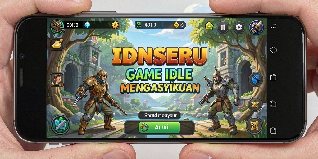 Screenshot permainan IDNSERU menampilkan gameplay Idle yang seru dan menarik.