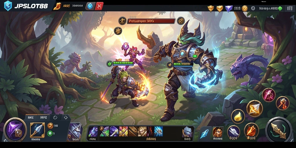 Screenshot gameplay menampilkan aksi seru dalam petualangan ARPG.