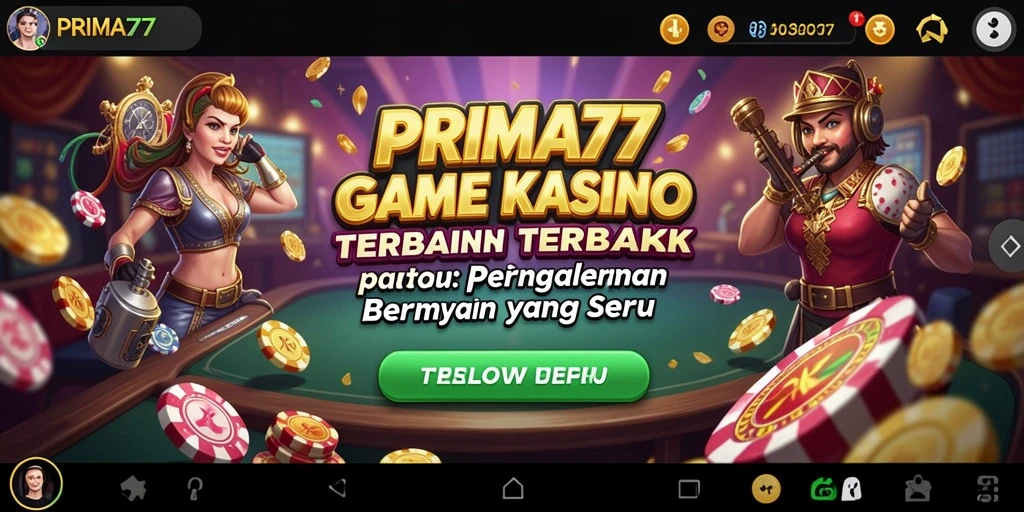 Tampilan menarik dari gameplay Kasino di PRIMA77.