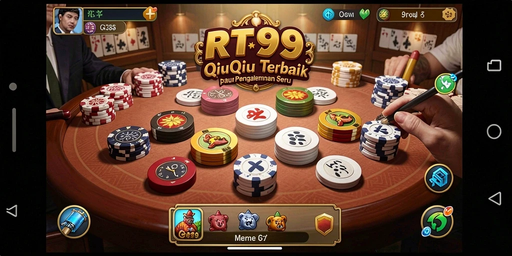 Screenshot menunjukkan gameplay seru QiuQiu di RT99.