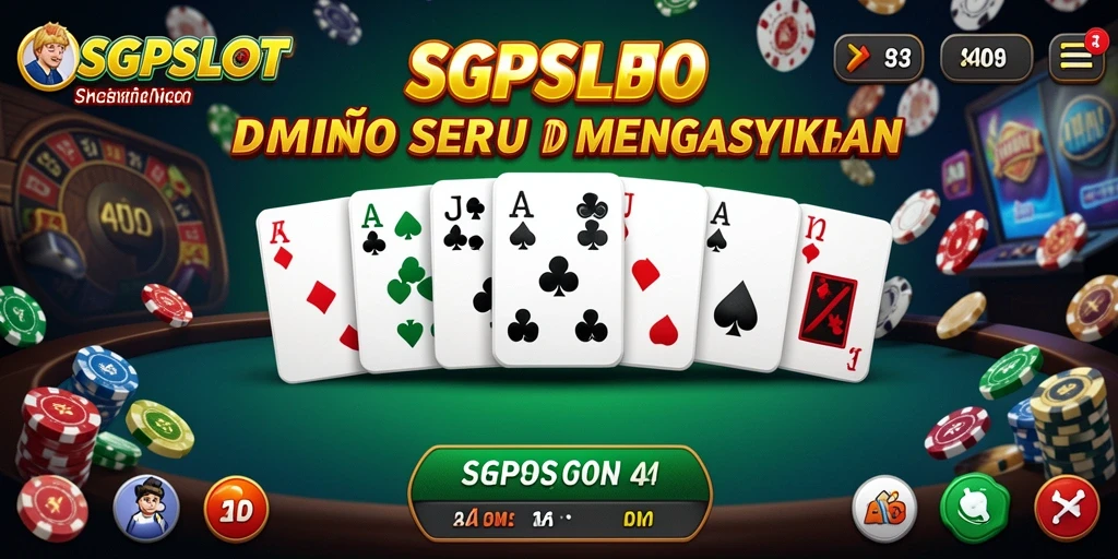 Tampilan menarik dari gameplay Domino di SGPSLOT.